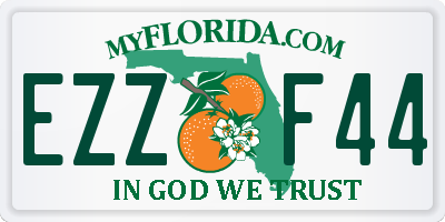 FL license plate EZZF44