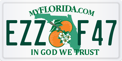 FL license plate EZZF47