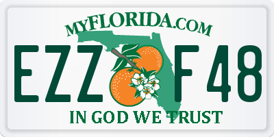 FL license plate EZZF48