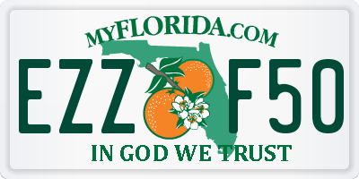 FL license plate EZZF50