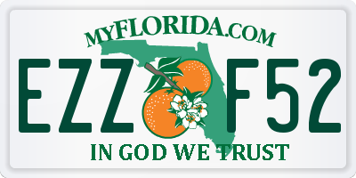 FL license plate EZZF52