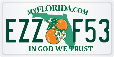 FL license plate EZZF53