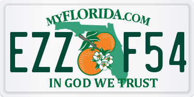 FL license plate EZZF54