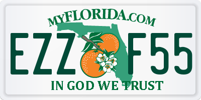 FL license plate EZZF55