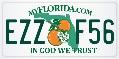 FL license plate EZZF56