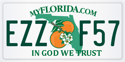 FL license plate EZZF57