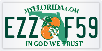 FL license plate EZZF59