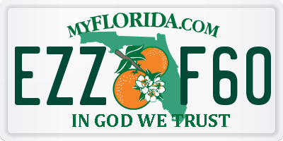 FL license plate EZZF60