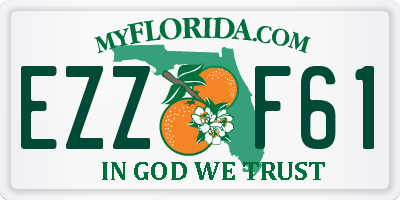 FL license plate EZZF61