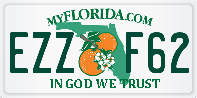 FL license plate EZZF62