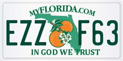 FL license plate EZZF63