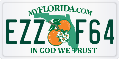 FL license plate EZZF64