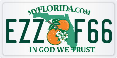 FL license plate EZZF66