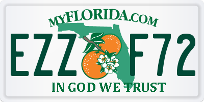 FL license plate EZZF72