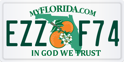 FL license plate EZZF74