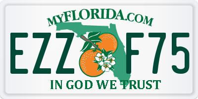 FL license plate EZZF75