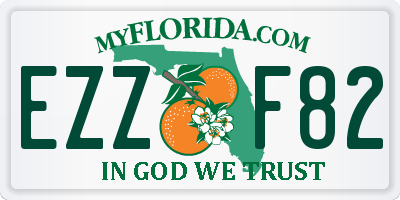 FL license plate EZZF82