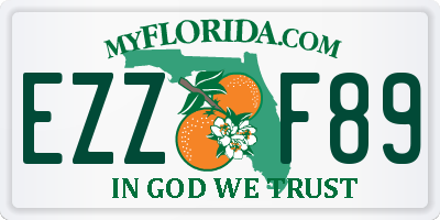 FL license plate EZZF89