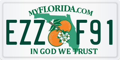 FL license plate EZZF91