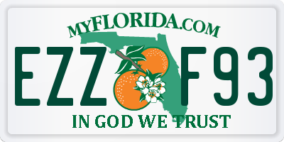 FL license plate EZZF93