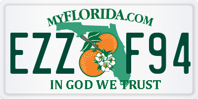 FL license plate EZZF94