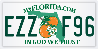 FL license plate EZZF96