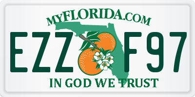 FL license plate EZZF97