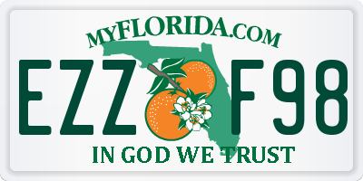 FL license plate EZZF98