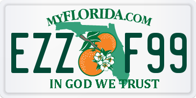 FL license plate EZZF99