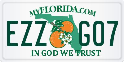 FL license plate EZZG07