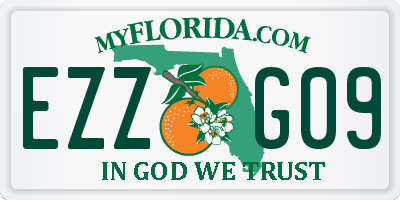 FL license plate EZZG09