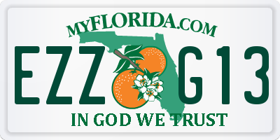 FL license plate EZZG13