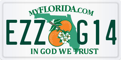 FL license plate EZZG14