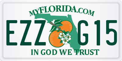 FL license plate EZZG15