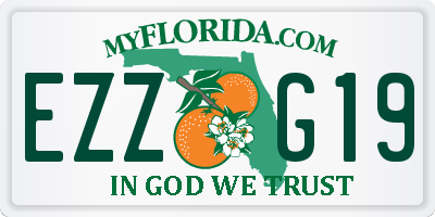 FL license plate EZZG19