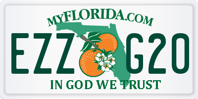 FL license plate EZZG20