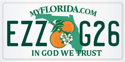 FL license plate EZZG26