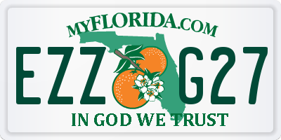 FL license plate EZZG27