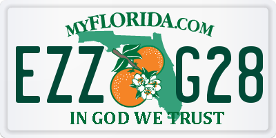 FL license plate EZZG28