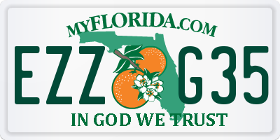 FL license plate EZZG35