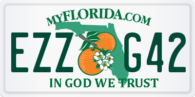 FL license plate EZZG42