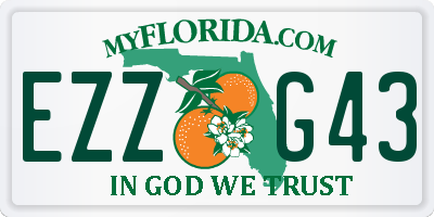 FL license plate EZZG43