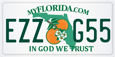 FL license plate EZZG55