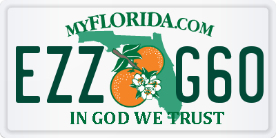 FL license plate EZZG60