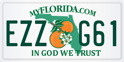 FL license plate EZZG61