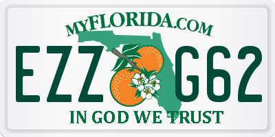 FL license plate EZZG62