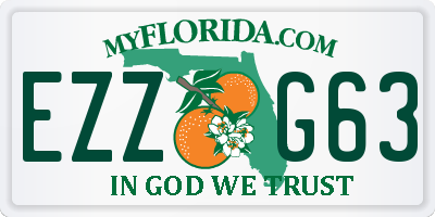 FL license plate EZZG63