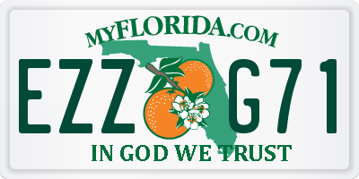 FL license plate EZZG71