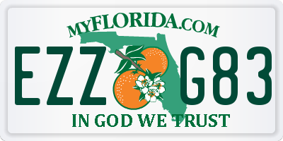 FL license plate EZZG83