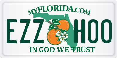 FL license plate EZZH00